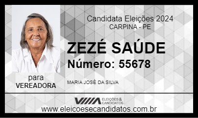 Candidato ZEZÉ SAÚDE 2024 - CARPINA - Eleições