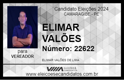 Candidato ELIMAR VALÕES 2024 - CAMARAGIBE - Eleições