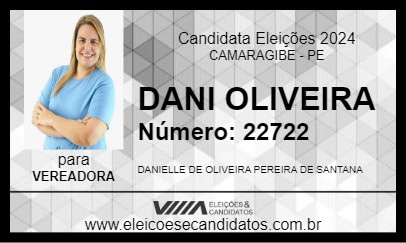 Candidato DANI OLIVEIRA 2024 - CAMARAGIBE - Eleições