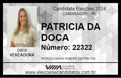 Candidato PATRICIA DA DOCA 2024 - CAMARAGIBE - Eleições