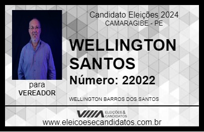 Candidato WELLINGTON SANTOS 2024 - CAMARAGIBE - Eleições