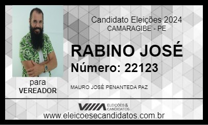 Candidato RABINO JOSÉ 2024 - CAMARAGIBE - Eleições