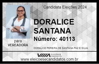 Candidato DORALICE SANTANA 2024 - JABOATÃO DOS GUARARAPES - Eleições