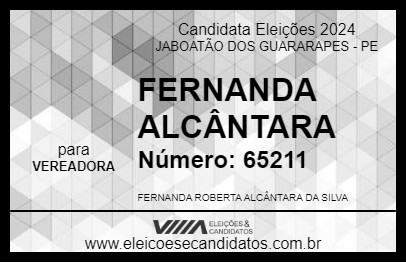 Candidato FERNANDA ALCÂNTARA 2024 - JABOATÃO DOS GUARARAPES - Eleições