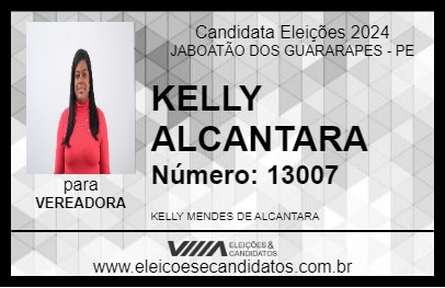 Candidato KELLY ALCANTARA 2024 - JABOATÃO DOS GUARARAPES - Eleições