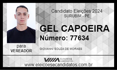 Candidato GEL CAPOEIRA 2024 - SURUBIM - Eleições