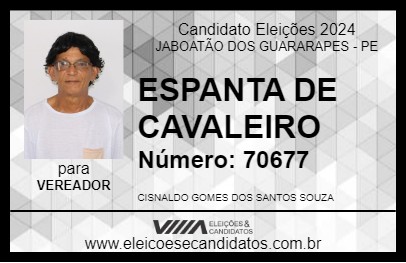 Candidato ESPANTA DE CAVALEIRO 2024 - JABOATÃO DOS GUARARAPES - Eleições