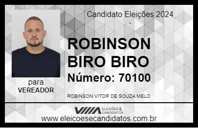 Candidato ROBINSON BIRO BIRO 2024 - JABOATÃO DOS GUARARAPES - Eleições