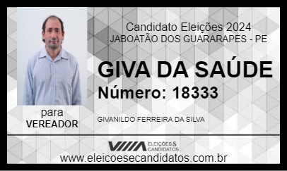 Candidato GIVA COLETIVO DA MUNDANÇA 2024 - JABOATÃO DOS GUARARAPES - Eleições