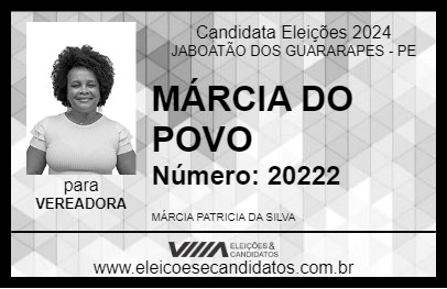 Candidato MÁRCIA DO POVO 2024 - JABOATÃO DOS GUARARAPES - Eleições