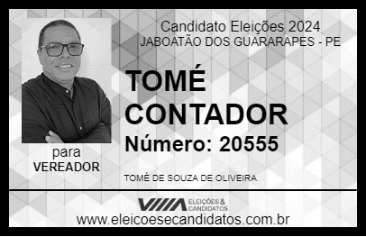 Candidato TOMÉ CONTADOR 2024 - JABOATÃO DOS GUARARAPES - Eleições