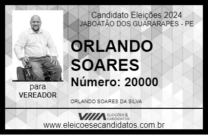 Candidato ORLANDO CADEIRANTE 2024 - JABOATÃO DOS GUARARAPES - Eleições