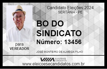 Candidato BO DO SINDICATO 2024 - SERTÂNIA - Eleições