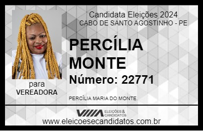 Candidato PERCÍLIA  MONTE 2024 - CABO DE SANTO AGOSTINHO - Eleições