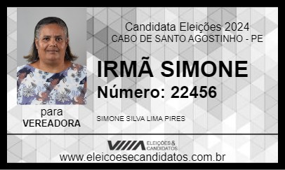 Candidato IRMÃ SIMONE 2024 - CABO DE SANTO AGOSTINHO - Eleições