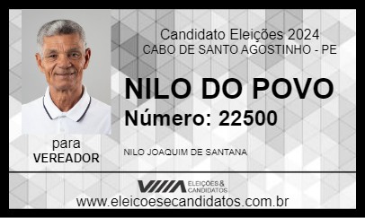 Candidato NILO DO POVO 2024 - CABO DE SANTO AGOSTINHO - Eleições