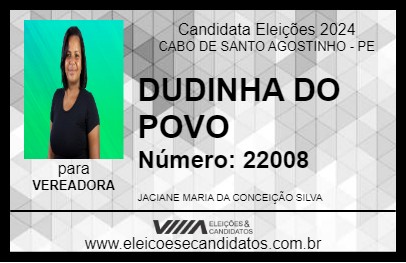 Candidato DUDINHA DO POVO 2024 - CABO DE SANTO AGOSTINHO - Eleições