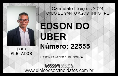 Candidato EDSON DO UBER 2024 - CABO DE SANTO AGOSTINHO - Eleições