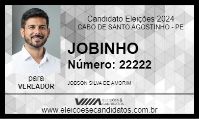 Candidato JOBINHO 2024 - CABO DE SANTO AGOSTINHO - Eleições