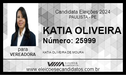 Candidato KATIA OLIVEIRA 2024 - PAULISTA - Eleições