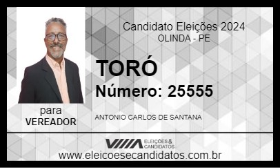 Candidato TORÓ 2024 - OLINDA - Eleições