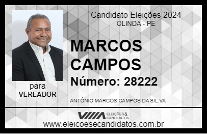 Candidato MARCOS CAMPOS 2024 - OLINDA - Eleições