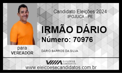 Candidato IRMÃO DÁRIO 2024 - IPOJUCA - Eleições