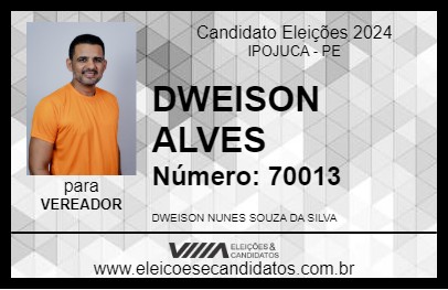 Candidato DWEISON NUNES 2024 - IPOJUCA - Eleições