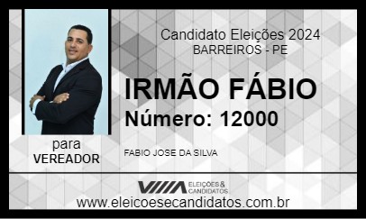 Candidato FÁBIO DA EDUCAÇÃO 2024 - BARREIROS - Eleições