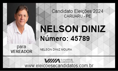 Candidato NELSON DINIZ 2024 - CARUARU - Eleições