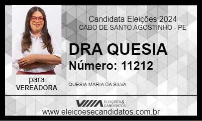 Candidato DRA QUESIA 2024 - CABO DE SANTO AGOSTINHO - Eleições