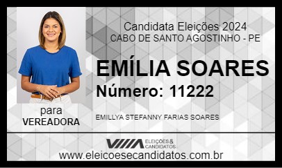 Candidato EMÍLIA SOARES 2024 - CABO DE SANTO AGOSTINHO - Eleições