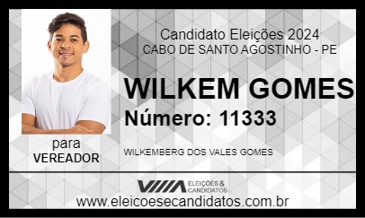 Candidato WILKEM GOMES 2024 - CABO DE SANTO AGOSTINHO - Eleições