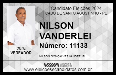 Candidato NILSON VANDERLEI 2024 - CABO DE SANTO AGOSTINHO - Eleições