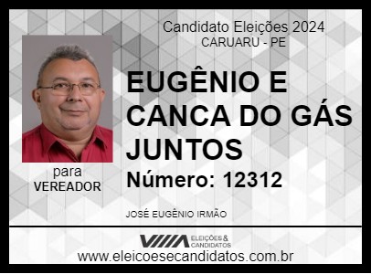 Candidato EUGÊNIO 2024 - CARUARU - Eleições