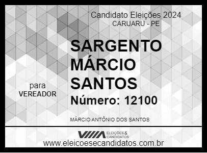 Candidato SARGENTO MÁRCIO SANTOS 2024 - CARUARU - Eleições