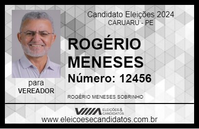 Candidato ROGÉRIO MENESES 2024 - CARUARU - Eleições