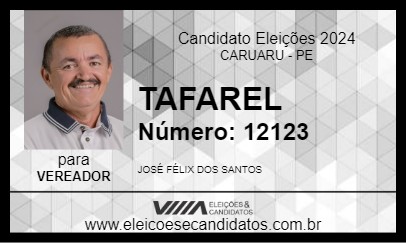 Candidato TAFAREL 2024 - CARUARU - Eleições