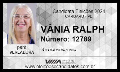 Candidato VÂNIA RALPH 2024 - CARUARU - Eleições