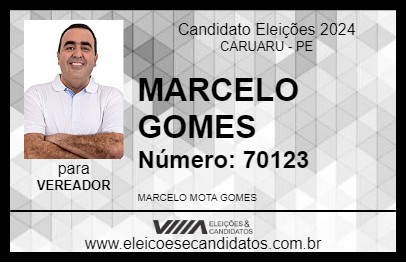 Candidato MARCELO GOMES 2024 - CARUARU - Eleições