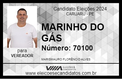 Candidato MARINHO DO GÁS 2024 - CARUARU - Eleições