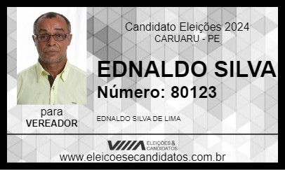 Candidato EDNALDO SILVA 2024 - CARUARU - Eleições