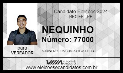 Candidato AURINEQUE FILHO 2024 - RECIFE - Eleições