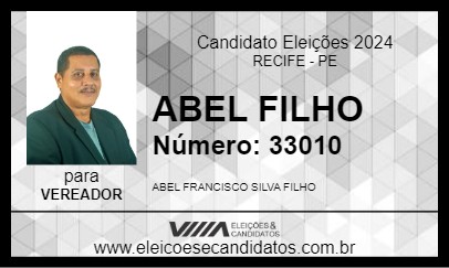 Candidato ABEL FILHO 2024 - RECIFE - Eleições