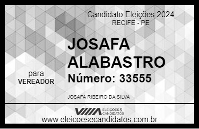 Candidato JOSAFA ALABASTRO 2024 - RECIFE - Eleições