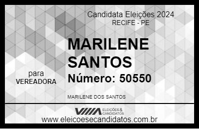 Candidato MARILENE SANTOS 2024 - RECIFE - Eleições