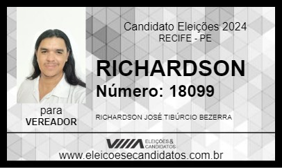 Candidato RICHARDSON 2024 - RECIFE - Eleições