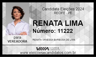 Candidato RENATA LIMA 2024 - RECIFE - Eleições