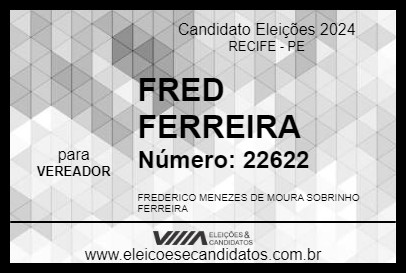 Candidato FRED FERREIRA 2024 - RECIFE - Eleições