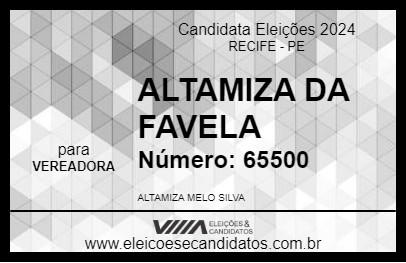 Candidato ALTAMIZA DA FAVELA 2024 - RECIFE - Eleições